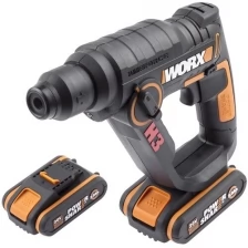 Перфоратор аккумуляторный WORX WX390.1, 2 Ач x2, кейс