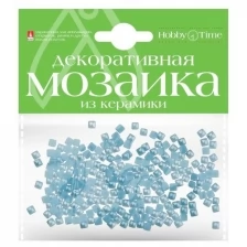 Мозаика декоративная из керамики 8Х8 ММ,100 ШТ.,морская волна