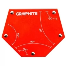 Угольник магнитный сварочный (111x136x24 мм) GRAPHITE 56H905
